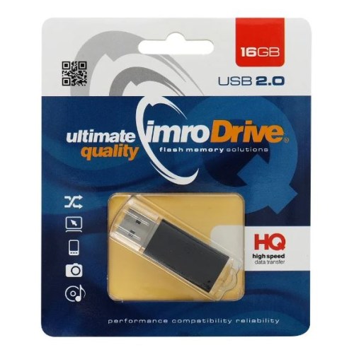 Imrodrive 16GB Pendrive Usb Black USB 2.0